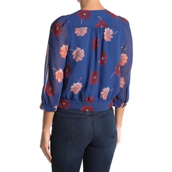 Madewell Preppy Coastal Garden Floral Academia Romantic Top XS - Picture 7 of 12